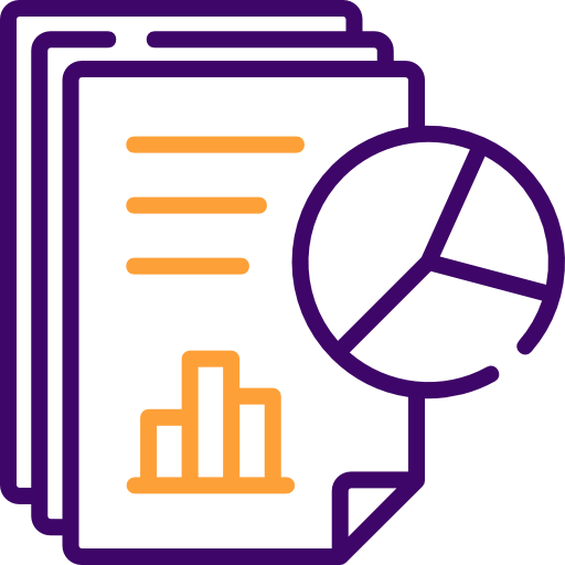 Icon Blätter und Statistik